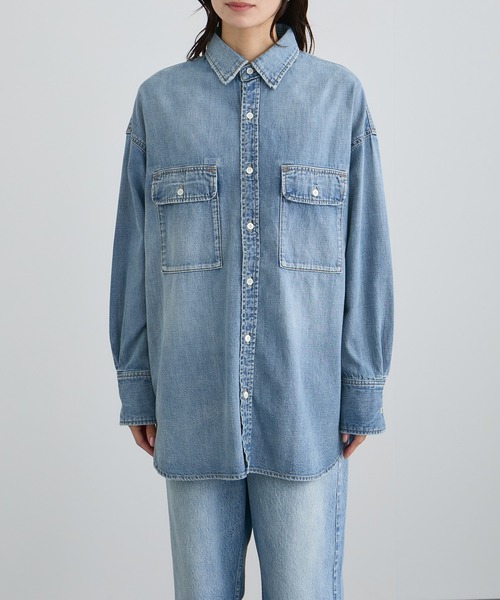 RED CARD TOKYO for SALON】DENIM BIG SHIRT（シャツ/ブラウス）｜RED