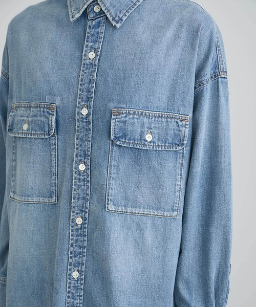 RED CARD TOKYO for SALON】DENIM BIG SHIRT（シャツ/ブラウス）｜RED