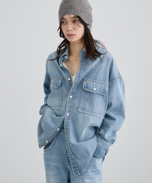 RED CARD TOKYO for SALON】DENIM BIG SHIRT（シャツ/ブラウス）｜RED