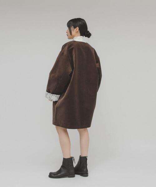 KBF（ケイビーエフ）の「ベロアBIGジャケット（その他アウター・レディース・ブラウン/ブラック・ONE）」の8枚目の写真
