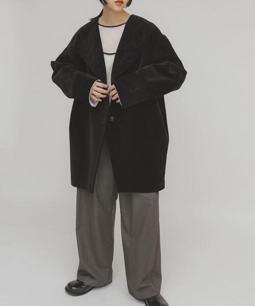 KBF（ケイビーエフ）の「ベロアBIGジャケット（その他アウター・レディース・ブラウン/ブラック・ONE）」の16枚目の写真