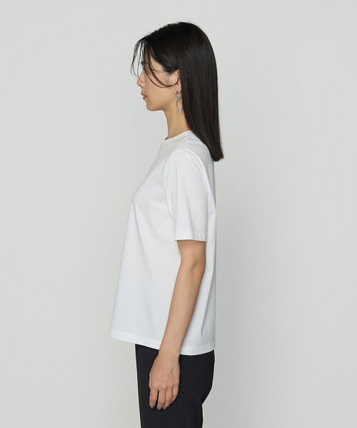COMME CA(コムサ)の「〔 TALLサイズ 〕 スーピマコットンポンチ Tシャツ(Tシャツ/カットソー・レディース・ホワイト/ダークブルー/ブラック・15号/13号)」の9枚目の写真