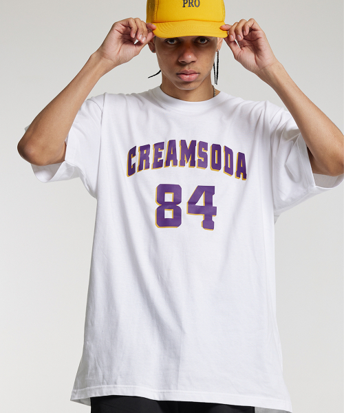 CREAM SODA LAB(クリームソーダラボ)の「LAシーアールエスディエル ショートスリーブ ホワイトパープル(Tシャツ/カットソー・メンズ・その他・LARGE/MEDIUM/X-LARGE/XX-LARGE)」の1枚目の写真