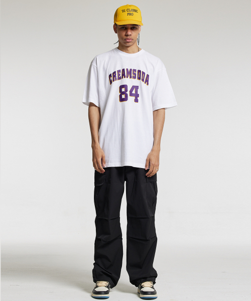 CREAM SODA LAB(クリームソーダラボ)の「LAシーアールエスディエル ショートスリーブ ホワイトパープル(Tシャツ/カットソー・メンズ・その他・LARGE/MEDIUM/X-LARGE/XX-LARGE)」の2枚目の写真