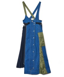 AULA AILA | 【AVIREX】サイドプリーツジャンパースカート(ジャンパースカート)