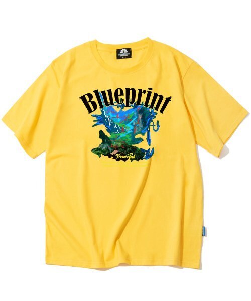 TRIPSHION(トリップション)の「ブループリントグラフィックTシャツ - イエロー(Tシャツ/カットソー・メンズ・その他・LARGE/MEDIUM/X-LARGE)」の1枚目の写真