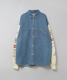 RNA | B2933 裏毛コンビリメイクシャツ(シャツ/ブラウス)