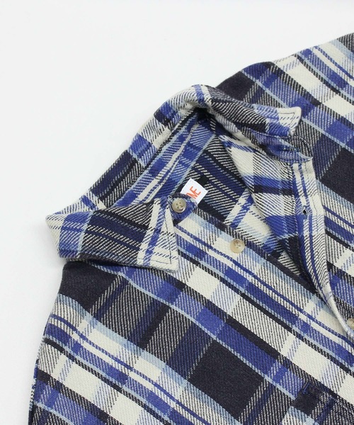 RNA（アールエヌエー）の「B2933 裏毛コンビリメイクシャツ（シャツ/ブラウス・レディース・チェック/ライトインディゴブルー・MEDIUM）」の10枚目の写真