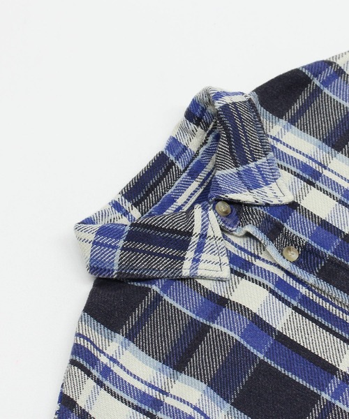 RNA（アールエヌエー）の「B2933 裏毛コンビリメイクシャツ（シャツ/ブラウス・レディース・チェック/ライトインディゴブルー・MEDIUM）」の11枚目の写真