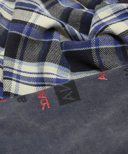 RNA（アールエヌエー）の「B2933 裏毛コンビリメイクシャツ（シャツ/ブラウス・レディース・チェック/ライトインディゴブルー・MEDIUM）」の12枚目の写真