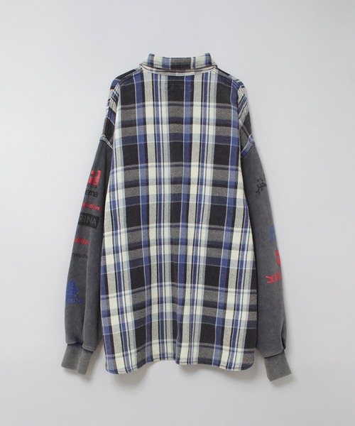 RNA（アールエヌエー）の「B2933 裏毛コンビリメイクシャツ（シャツ/ブラウス・レディース・チェック/ライトインディゴブルー・MEDIUM）」の15枚目の写真