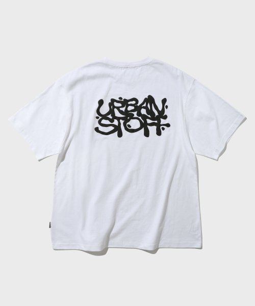 URBANSTOFF(アーバンストッフ)の「グラフィティロゴTシャツ(ホワイト)(Tシャツ/カットソー・レディース・その他・LARGE/MEDIUM/SMALL)」の1枚目の写真