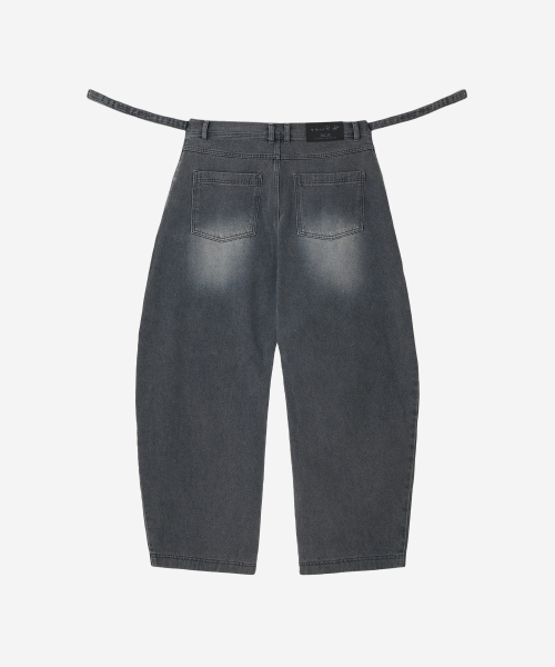 BLR(ビーエルアール)の「Adjustable Waist Destroyed Denim Pants Light Blue(デニムパンツ・メンズ・その他・SMALL/MEDIUM/LARGE)」の2枚目の写真