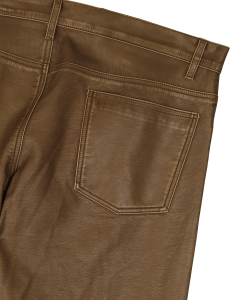 SUNDAY FRUIT MARKET（サンデーフルーツマーケット）の「SUNDAY VINTAGE LEATHER PANT BROWN（その他パンツ・レディース・その他・MEDIUM/LARGE）」の4枚目の写真