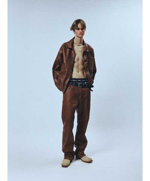 SUNDAY FRUIT MARKET（サンデーフルーツマーケット）の「SUNDAY VINTAGE LEATHER PANT BROWN（その他パンツ・レディース・その他・MEDIUM/LARGE）」の6枚目の写真