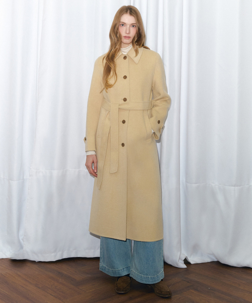 BRILLEMONTHS（ブリルモンス）の「カシミヤバルマカンクラシックロングコート[バター]（チェスターコート・レディース・その他・MEDIUM/SMALL）」の2枚目の写真