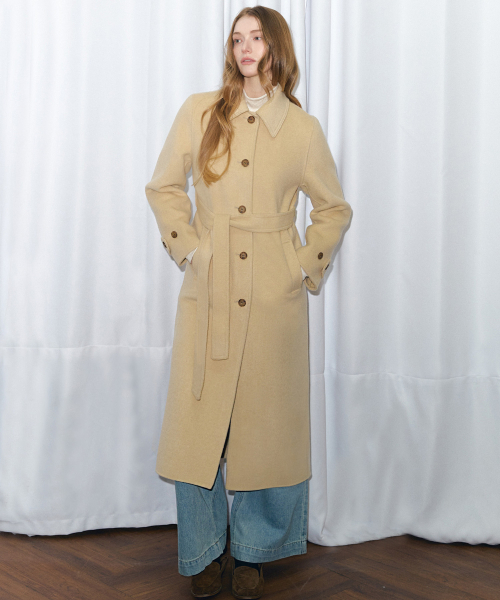 BRILLEMONTHS（ブリルモンス）の「カシミヤバルマカンクラシックロングコート[バター]（チェスターコート・レディース・その他・MEDIUM/SMALL）」の3枚目の写真