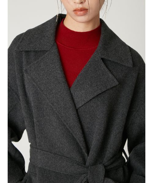 定価7万 LOHEN ロングタロッケンリバーコート グレー タイロッケンリバーロングコート（トレンチコート）｜FRAY I.D（フレイ