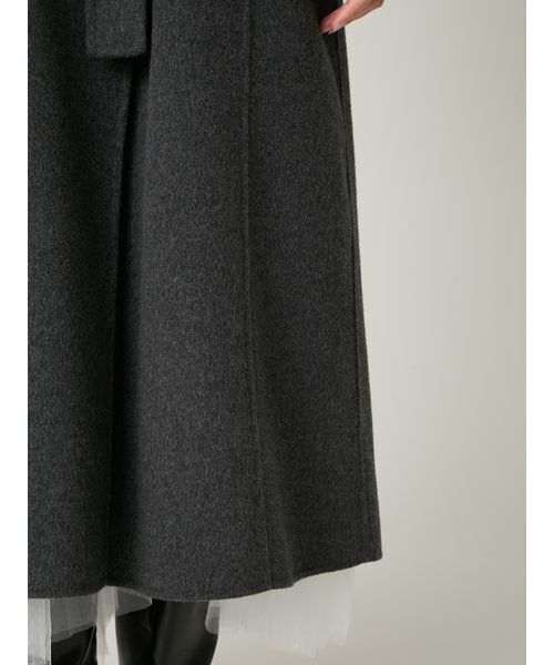 FRAY I.D(フレイアイディー)の「タイロッケンリバーロングコート(トレンチコート・レディース・イエロー/オフホワイト/チャコールグレー・0/1)」の12枚目の写真