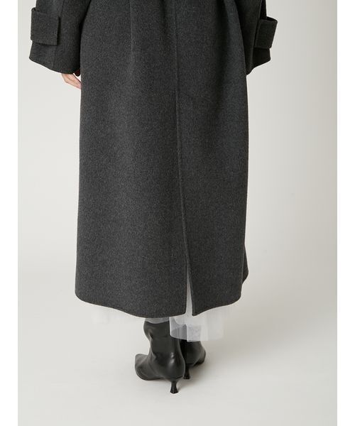 FRAY I.D(フレイアイディー)の「タイロッケンリバーロングコート(トレンチコート・レディース・イエロー/オフホワイト/チャコールグレー・0/1)」の13枚目の写真