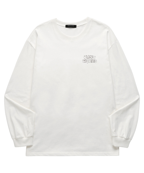VANNWORKS(バンワークス)の「MONEY TALKS ロングスリーブ (VLS0122) ホワイト(Tシャツ/カットソー・メンズ・その他・SMALL/MEDIUM/LARGE/X-LARGE/XX-LARGE)」の2枚目の写真