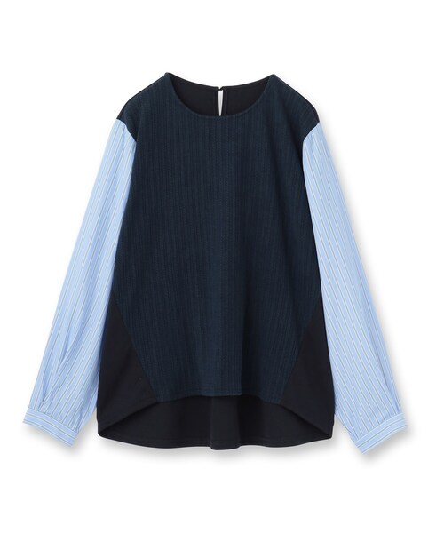 Reflect（リフレクト）の「ストライプドッキングプルオーバー（Tシャツ/カットソー・レディース・ブラック/アイボリー/ネイビー・09/11）」の20枚目の写真