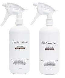 entre square（アントレスクエアー）の「Biolaundress(ビオランドレス)/デタージェント（洗濯洗剤）＆コンディショナー（柔軟剤） 1000ml スプレイヤーセット（ランドリーグッズ）」