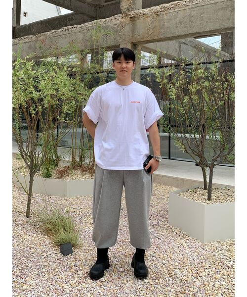 MODERMENT（モダーメント）の「ワンタックワイドスウェットパンツ [メランジグレー]（スウェットパンツ・メンズ・その他・X-LARGE）」の3枚目の写真