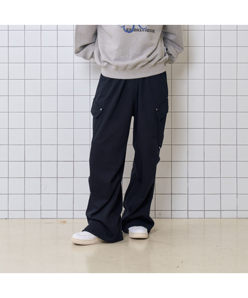 WILDROCK(ワイルドロック)の「サイドカーゴポケットパンツ_ブラック(スウェットパンツ・メンズ・その他・MEDIUM/SMALL/LARGE)」の1枚目の写真