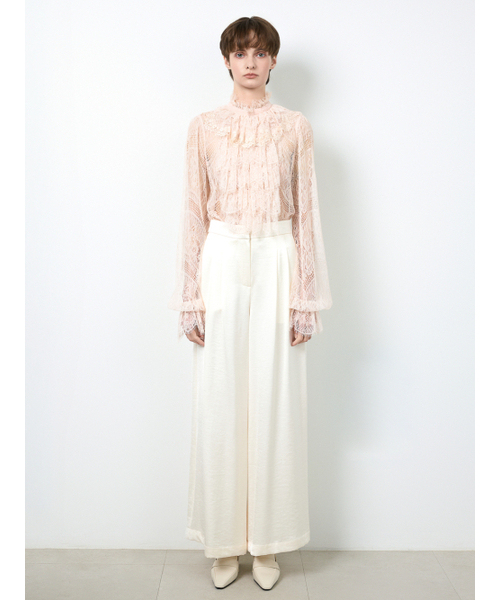 LEAUET(ルエ)の「Belle Cream Wide-leg Pants(スラックス・レディース・その他・SMALL/MEDIUM)」の2枚目の写真