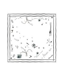 ARWW（エーアールダブリューダブリュー）の「Artist Drawing Silk Scarf（バンダナ/スカーフ）」