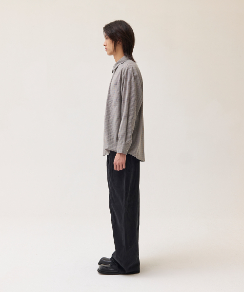 AKECII(アケシ)の「アービンチェックシャツ_ライトグレー(シャツ/ブラウス・メンズ・その他・MEDIUM/LARGE)」の6枚目の写真