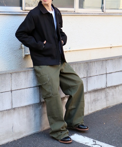 HOUSTON（ヒューストン）の「【HOUSTON/ヒューストン】DUCK ZIP WORK JACKET /ダックジップワークジャケット（その他アウター・メンズ・ブラック/ブラウン/オリーブ・38/40）」の6枚目の写真