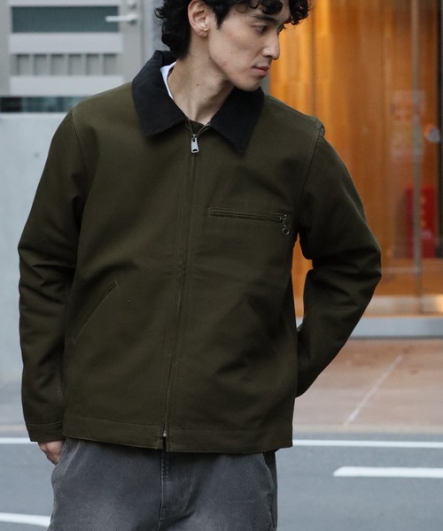 HOUSTON（ヒューストン）の「【HOUSTON/ヒューストン】DUCK ZIP WORK JACKET /ダックジップワークジャケット（その他アウター・メンズ・ブラック/ブラウン/オリーブ・38/40）」の10枚目の写真