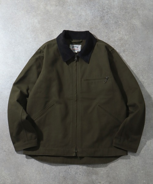 HOUSTON（ヒューストン）の「【HOUSTON/ヒューストン】DUCK ZIP WORK JACKET /ダックジップワークジャケット（その他アウター・メンズ・ブラック/ブラウン/オリーブ・38/40）」の15枚目の写真
