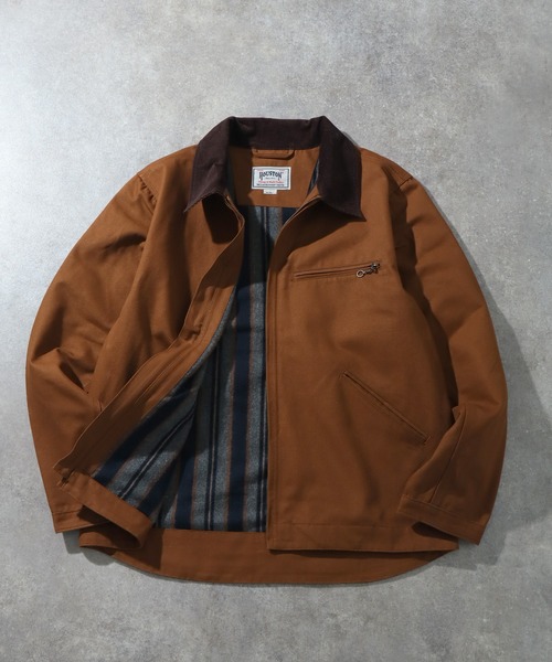 HOUSTON（ヒューストン）の「【HOUSTON/ヒューストン】DUCK ZIP WORK JACKET /ダックジップワークジャケット（その他アウター・メンズ・ブラック/ブラウン/オリーブ・38/40）」の16枚目の写真