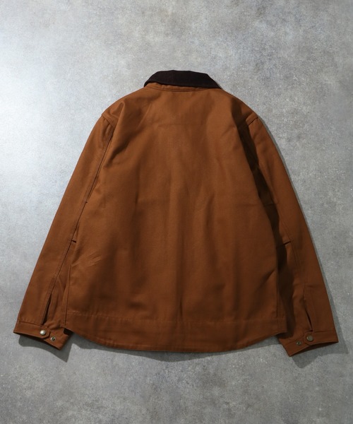 HOUSTON（ヒューストン）の「【HOUSTON/ヒューストン】DUCK ZIP WORK JACKET /ダックジップワークジャケット（その他アウター・メンズ・ブラック/ブラウン/オリーブ・38/40）」の18枚目の写真