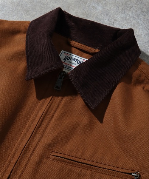 HOUSTON（ヒューストン）の「【HOUSTON/ヒューストン】DUCK ZIP WORK JACKET /ダックジップワークジャケット（その他アウター・メンズ・ブラック/ブラウン/オリーブ・38/40）」の19枚目の写真