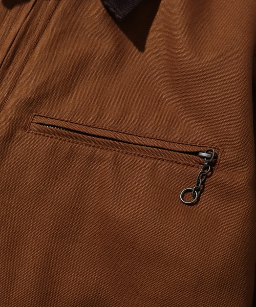 HOUSTON（ヒューストン）の「【HOUSTON/ヒューストン】DUCK ZIP WORK JACKET /ダックジップワークジャケット（その他アウター・メンズ・ブラック/ブラウン/オリーブ・38/40）」の20枚目の写真