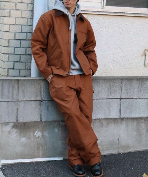 HOUSTON（ヒューストン）の「【HOUSTON/ヒューストン】DUCK ZIP WORK JACKET /ダックジップワークジャケット（その他アウター・メンズ・ブラック/ブラウン/オリーブ・38/40）」の9枚目の写真