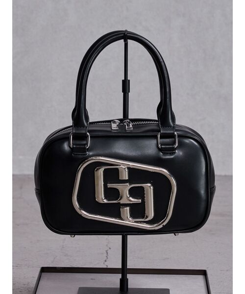 GYDA（ジェイダ）の「GGメタルBAG（ハンドバッグ・レディース・オフホワイト/ブラック・FREE）」の2枚目の写真
