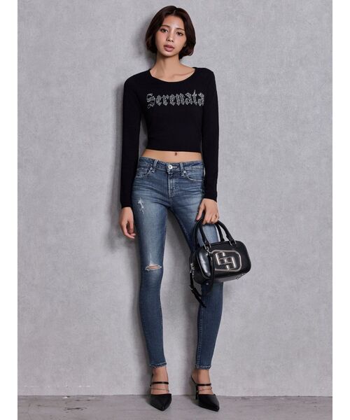 GYDA（ジェイダ）の「GGメタルBAG（ハンドバッグ・レディース・オフホワイト/ブラック・FREE）」の8枚目の写真