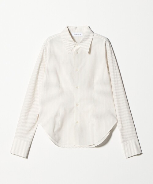 ATTISESSION（アティセッション）の「＜ATTISESSION＞コットン ストライプ スリム シャツ（シャツ/ブラウス・レディース・オフホワイト/ネイビー・FREE）」の11枚目の写真