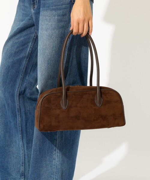 VELETTO（ベレット）の「【VELETTO/ヴェレット】スエードボストンバッグ/バッグ/ブラウン/合成皮革/お出かけ【WEB限定】（ボストンバッグ・レディース・ダークブラウン/キャメル・フリー）」の19枚目の写真