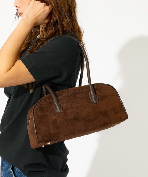 VELETTO（ベレット）の「【VELETTO/ヴェレット】スエードボストンバッグ/バッグ/ブラウン/合成皮革/お出かけ【WEB限定】（ボストンバッグ・レディース・ダークブラウン/キャメル・フリー）」の22枚目の写真