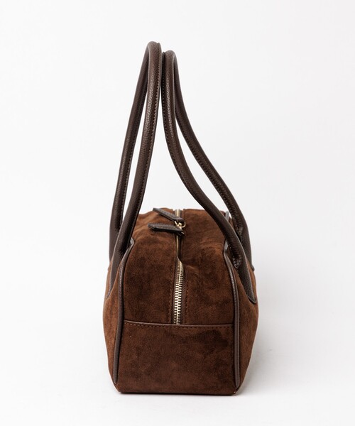 VELETTO（ベレット）の「【VELETTO/ヴェレット】スエードボストンバッグ/バッグ/ブラウン/合成皮革/お出かけ【WEB限定】（ボストンバッグ・レディース・ダークブラウン/キャメル・フリー）」の12枚目の写真