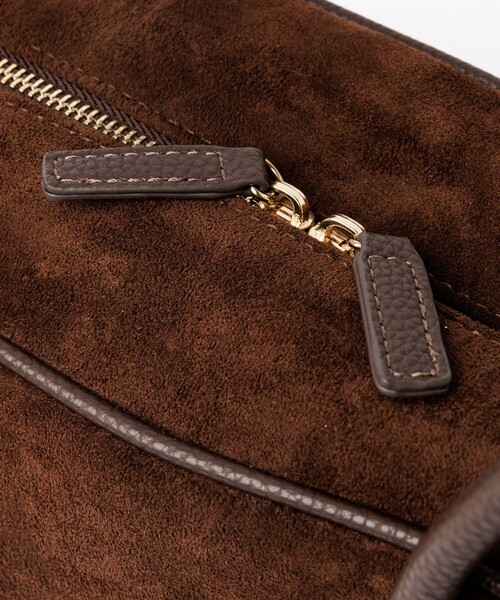 VELETTO（ベレット）の「【VELETTO/ヴェレット】スエードボストンバッグ/バッグ/ブラウン/合成皮革/お出かけ【WEB限定】（ボストンバッグ・レディース・ダークブラウン/キャメル・フリー）」の16枚目の写真