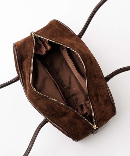 VELETTO（ベレット）の「【VELETTO/ヴェレット】スエードボストンバッグ/バッグ/ブラウン/合成皮革/お出かけ【WEB限定】（ボストンバッグ・レディース・ダークブラウン/キャメル・フリー）」の18枚目の写真