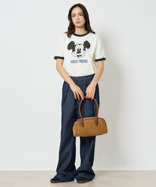 VELETTO（ベレット）の「【VELETTO/ヴェレット】スエードボストンバッグ/バッグ/ブラウン/合成皮革/お出かけ【WEB限定】（ボストンバッグ・レディース・ダークブラウン/キャメル・フリー）」の6枚目の写真