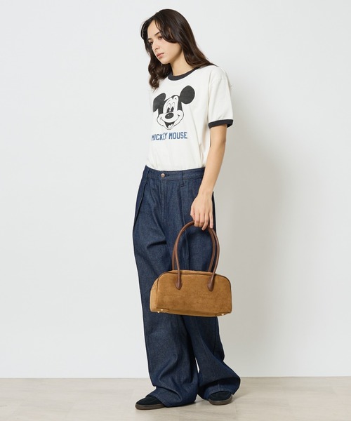 VELETTO（ベレット）の「【VELETTO/ヴェレット】スエードボストンバッグ/バッグ/ブラウン/合成皮革/お出かけ【WEB限定】（ボストンバッグ・レディース・ダークブラウン/キャメル・フリー）」の7枚目の写真